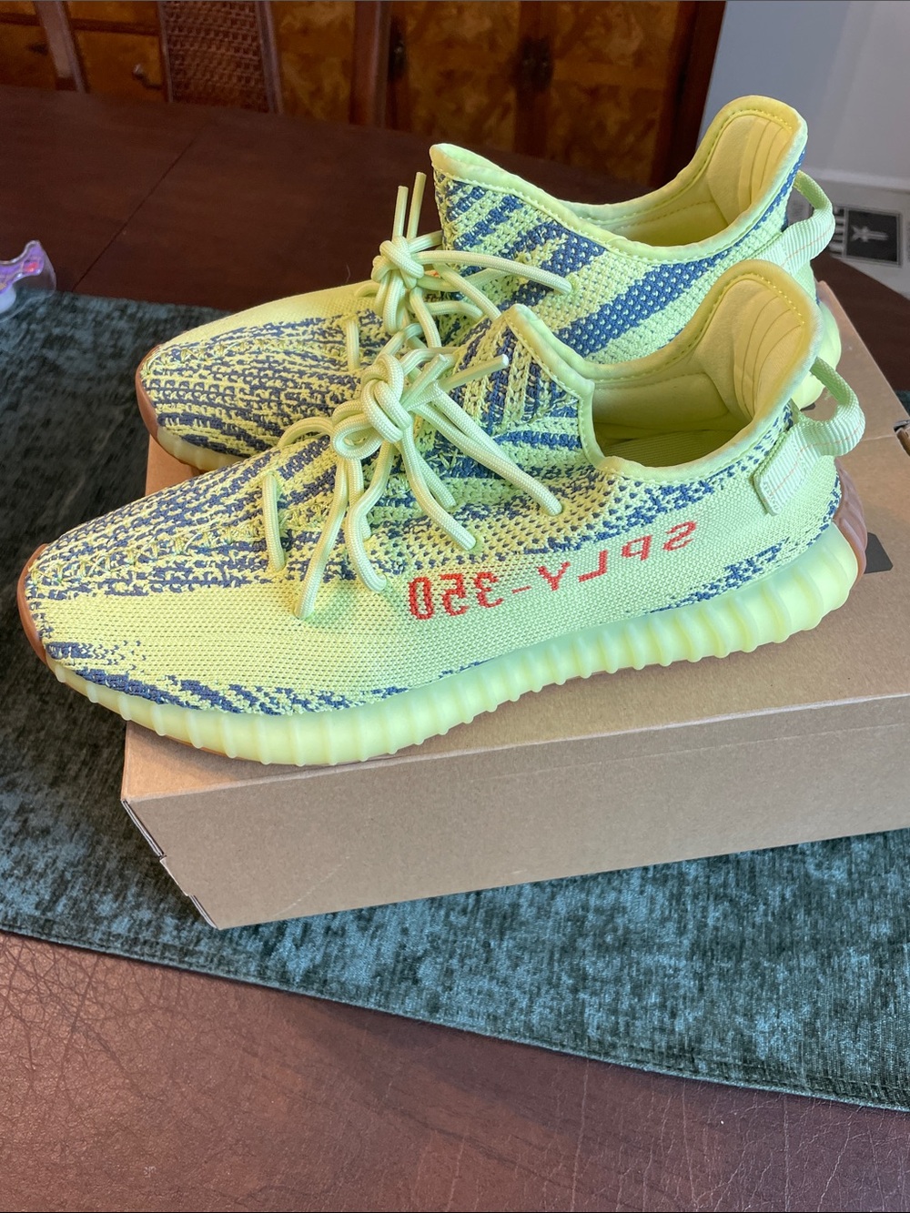 adidas Yeezy Boost 350 V2 Sneakers - Semi frozen yellow, never worn outside.
